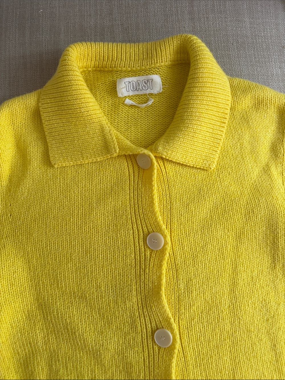 Toast collared cardigan